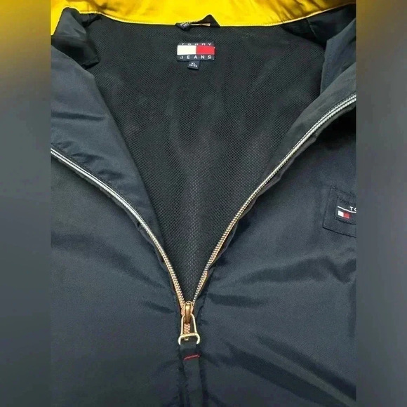 Vintage 90s Tommy Hilfiger Tommy Jeans Rain Jacket Windbreaker XL RARE - Picture 7 of 9
